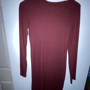 Burgundy long dress